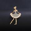 Broche de Bailarina Creativo con Personalidad Dulce y Linda Exquisita Moda Combinable Accesorios para Ropa Abrigo Pin