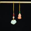 Nuevo colgante para teléfono móvil antiguo, colgante retro de candado seguro de calabaza, colgante de estilo nacional, llavero creativo, joyería al por mayor