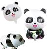 Globo de película de aluminio de bambú con forma de panda de 18 pulgadas Cabeza de panda Globo decorativo de papel de aluminio para fiesta de cumpleaños infantil al por mayor