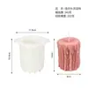 Vela de Pilar de Cúpula de Lágrima Xiongwei Molde de Silicona Integrado Fabricación de Luz LED Doble Uso Encendido Molde de Silicona