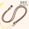 Collar de cuerda tejida a mano de 3 mm de grosor, cuentas de desgaste horizontales DIY, cordón colgante de moda ajustable especial para hombres y mujeres, venta al por mayor