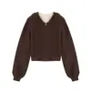 Cardigan de Punto Gofrado para Mujer, Sudadera con Cremallera Completa, Ropa Exterior Casual Retro Relajada para Otoño e Invierno, Listo para Enviar