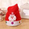 Decoração de Natal de alta qualidade chapéu de Natal infantil feltro infantil veludo coral escovado chapéu de desenho animado infantil de Natal