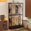 Cabideiro combination de estilo aberto, metal para uso doméstico com gavetas, cabideiro de chão para closet, cabideiro de chão para closet