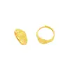 Esperando mucho tiempo no se desvanece oro oro oro oro amarillo de la fortuna anillo de mamón retro chino ajustable anillo de mamón mujeres