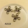 Acessórios de jóias diy artesanal frisado material bronze antigo retro chinês nó liga conector fabricantes atacado