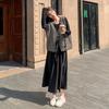 Conjunto de Dos Piezas para Mujer Primavera y Otoño 2025 Estilo Nuevo Reductor de Edad Versátil Cómodo Vestido de Dos Piezas a Cuadros Moderno