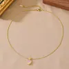 Ns0012 Collar para Mujer con Incrustaciones de Circonita, Collar con Cadena de Cruz de Animal, Diseño de Nicho, Elegante Cadena para Clavícula, Joyería de Moda para Mujer