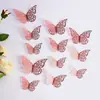 Adhesivos de Pared de Mariposas Huecas Adhesivos de Pared de Mariposas Tridimensionales Decoración de Fondo Adhesivos de Mariposas Coloridas Decoración de Pared Adhesivos de Pared de Fondo