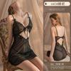 Nova lingerie sexy uniforme sexy não tirar tentação peito pequeno pode ser inserido na cama paixão charme roupa de dormir 6858