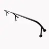 Perchero de pared lateral fijo, barra de ropa de pared, soporte simple de acero inoxidable para interiores, perchero