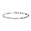 Mecanismo de Cierre Cadena Pulsera de Plata S925 Fila Única Circonita Diamante Artificial Pulsera Venta Directa de Fábrica