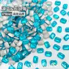 6*8mm Largo Octagonal Joyería para Uñas Celebridad de Internet Punta Inferior Diamante Súper Brillante Diamante para Uñas Forma Especial Decoración de Cristal K9 Venta al por Mayor