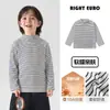 Camada Base Masculina Europeia Meia-Gola Alta 2026 Nova Roupa de Inverno Infantil Tops para Crianças Mais Velhas Manga Longa Infantil T Roupas de Inverno
