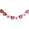 Bandera de corazón para tirar del Día de San Valentín, feliz Día de San Valentín, nueva pancarta de decoración de fiesta de flores para tirar de una pieza