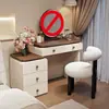 Mesa de toucador de madeira maciça armário de armazenamento para apartamento pequeno mesa de maquiagem de noz estilo creme moderno simples para quarto
