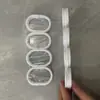 Barra para Cortina de Ducha de Baño Anillos de Cortina de Ducha de Plástico Ganchos Anillos Transparentes 12 Piezas Blíster Embalaje Exquisito Venta al por Mayor de Fábrica