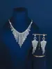 Colar de Franja de Cristal com Diamantes Completos Super Brilhante Brincos de Franja Femininos Gota d'Água Retro Estiloso Noiva Diamante Vazado Luxo Leve Cadeado
