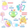 Caja de regalo con sonajero para recién nacidos, juguetes de goma suave combinados con dientes y encías para bebés y niños, exportación transfronteriza de Amazon