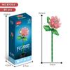 Bloques de Construcción Serie Flores Puzzle Lele Brothers Bloques de Construcción de Partículas Pequeñas Ensamblaje Rosa Simulación Compatible con un Modelo de Bloques de Construcción Alto