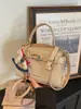 Bolso Bandolera para Mujer, Nuevo Bolso de Mano Transfronterizo de Lino, Bolso Cuadrado Pequeño con Acabado de Alta Gama, Estilo Coreano, Bolso Bandolera de Nicho y Versátil