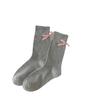 Calcetines de Ballet con Tacón de Viento y Lazo para Zapatos de Media Caña para Mujer, Ins, Tendencia Estilo Japonés, Primavera y Verano, Zapatos Delgados de Cuero, Calcetines JK