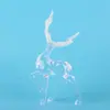 Pastel de Navidad Mori Decorativo Transparente Cristal Reno Muñeco Hielo Nieve Blanca Fruta Guirnalda Tarjeta Inserto