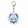 Llavero Transparente Raiden Xiao Zhongli Hu Tao Merchandising de Anime Colgante Acrílico Doble Cara Encanto para Bolsa Hecho a Medida