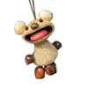 Colgante de Campanilla de Cáscara de Fruta Curativa Natural Muñeca de Cáscara de Fruta Indonesia Campanilla de Viento para Alivio del Estrés Manual Terapia de Sonido Personalizado