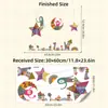 Br3244E Dibujo Animado Estrella Luna Patrón Árabe Casa Pequeña Pegatina de Pared Autoadhesiva Pegatina Decorativa para Habitación Infantil