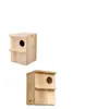 Nido de Pájaro de Madera Impermeable para Exteriores, Casa de Madera Colgante de Madera Maciza para Jardín Exterior, Caja de Cría de Madera Maciza para Pájaros Loro en Balcón de Jardín