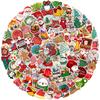 100 nuevas pegatinas navideñas para portátil, taza de agua, equipaje impermeable, pegatinas de grafiti transfronterizo