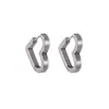 Pendientes de Acero Inoxidable de Nuevo Estilo Transfronterizos, Tachuelas Pequeñas y Delicadas, Clips para Orejas con Personalidad de Moda Europeos y Americanos, Accesorios Versátiles de Moda
