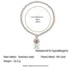 Collar de Acero Inoxidable Hebilla Ot Gama Alta Europeo y Americano Ins Redondo Marca Cadena Cubana Diamante Rojo Circonita Nicho Que No Se Desvanece Mujer