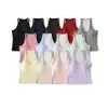 Ry25212-25 Nuevo Estilo Otoñal Estilo Europeo y Americano Top Básico Ajustado con Copas y Tirantes Finos Camisola Pequeña