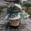 Nuevo sombrero de pescador camuflajeado para hombre, sombrero tipo cubeta para pesca, montañismo, actividades al aire libre, sombrero plegable casual a prueba de sol para mujer, playa