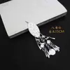 Estilo Étnico Miao de Xijiang Ornamento de Chá com Leite Sino Cesta de Bambu Decoração Aldeia Miao Nacionalidade Yi Pingente de Prata Imitação Material de Folha de Prata Imitação