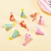 Estilo ins Mini Sombrero de Cumpleaños Tarjeta para Pastel Triángulo para Niños Feliz Cumpleaños Fiesta de Repostería Inserto