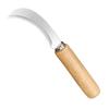 Cuchillo de acero inoxidable para pelar piña y fruta, cuchillo con mango de madera, machete pequeño para pelar plátanos, cuchillo para frutas y verduras, machete de madera.