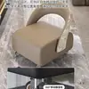 Banqueta Giratória para Sala de Estar com Rodas, Cadeira com Encosto, Cadeira Individual de Lazer Leve de Luxo, Banqueta Pequena Giratória, Banqueta Baixa para Trocar de Sapatos