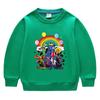 Primavera e outono de 2023 estilo coreano de desenho animado nova roupa infantil pequena e média suéter de gola redonda infantil manga longa algodão top para bebês masculino e feminino