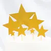 Polvo de Brillo Estrellas Brillantes Grande Amor Decoración de Pastel Tarjeta Insertable Tarjeta de Pequeñas Estrellas Brillantes Amor Súper Grande