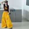 Conjunto de Verano para Niñas 2026 Nuevo Casual Estilo Americano Camiseta sin Mangas con Estampado de Letras con Pantalones Deportivos de Pierna Ancha Conjunto de Dos Piezas Moderno