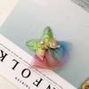 Rollo de gasa de puntos pequeños gasa diy hecho a mano tocado infantil pasador de pinza de lazo tocado de flor y perla borla accesorios para el cabello