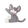 Caixa de lenços para carro gato fofo bolsa de lenços para pendurar no encosto do banco do carro brinquedo de pelúcia criativo bolsa de lenços para pendurar no carro