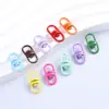 Mosquetón Giratorio con Cierre de Figura de Ocho Pintado de Colores de 20 mm Accesorios para Joyería DIY Llavero Clip para Perro Colgante para Bolso