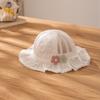 Sombrero de Sol para Bebé 2024 Verano Nuevo Sombrero de Sol de Malla con Flores Lindo Lazo Encaje Sombrero de Princesa para Niñas
