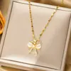 Novos Acessórios Amazon Moda Coreana Moda Colar com Pingente Corrente para Clavícula Personalizada Casal Meninos e Meninas Ins