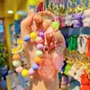 Nuevo llavero de búho acrílico con cuentas colgante de bolsa creativa color fresco regalo de cuentas al por mayor