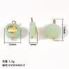 Botón Colgante de Hebilla de Pan Guofeng Cheongsam Botón Colgante de Bendición Incrustado de Cobre Imitación Jade Vidriado Hebilla para Traje Tang Femenino Hanfu